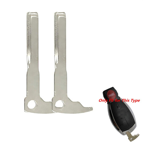 Mercedes Benz Emergency Key Blank Uncut 2 Pcs 1