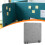 Acoustic Desk Divider Felt Privacy Panel Light Gray 40x40 cm 7