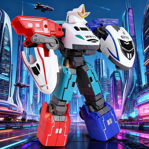 Star Steel Spaces Commander Transforming Robot Train Set
