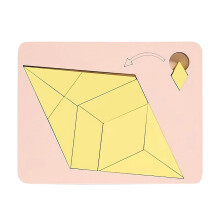 Triangulator Wooden Puzzle Game Irregular Shape