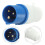 240V 16A Blue Industrial Plug Socket IP44 2P+E 6