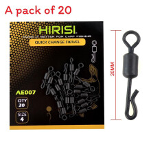 (20MM)Giros para peces de acero inoxidable con anillo Q para aparejos equipo de pesca recreativo