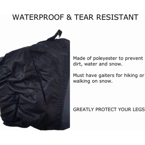 Waterproof Hiking Gaiters Adjustable Lightweight for Men 2