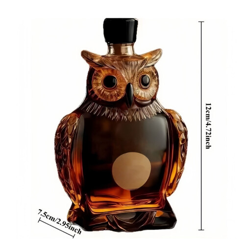 Owl Whiskyglas, 125 ml Kristallkaraffe mit Gravur 2