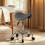 Homcom HOMCOM Saddle Chair, Rolling Salon Stool for Massage Spa, Grey 4