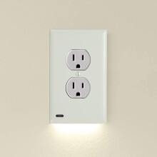 GuideLight 2 LED Night Light Wall Plate Almond 2-Pack