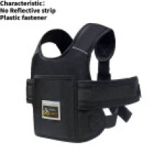 (Non Reflective Black)Cinturón de seguridad para bicicleta infantil con correas reflectantes para montar en invierno diseñado para