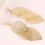 Women's Hollow Leaf Drop Earrings Silver 1 Pair 6