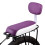 Bicycle rear saddle with backrest, handle, and pedals blue 2