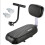Bicycle rear saddle with backrest, handle, and pedals blue 3