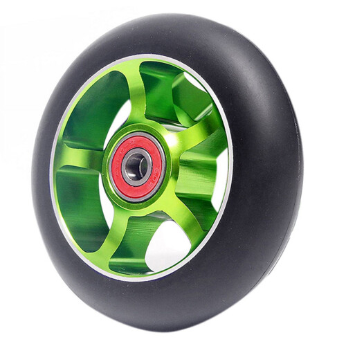 Scooter Wheels Aluminum 100mm with Bearings 2 Pcs 1