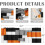 Emvency Geometric Blackout Valances Orange Black 2-Pack 3