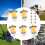 Inline Fuel Filter 3/8 Inch with Hose Clamps 5 Pcs 2