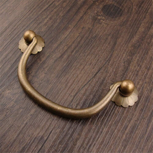 Gold Brass Knobs Solid Brass 120mm Door Drawer Handles 2