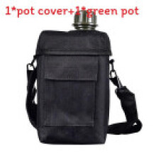(Black)Bouteille d'eau tactique 2l avec matériel Pe résistant adapté au camping et à l'extérieur
