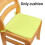 (Light Green) Sponge Cushion Chair Solid Color Square Decorative Accessory Chair Dining Home 1