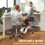 Homcom HOMCOM Saddle Chair, Rolling Salon Stool for Massage Spa, Grey 6
