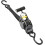 Heavy Duty Auto-Retractable Ratchet Tie Down Straps Black 1