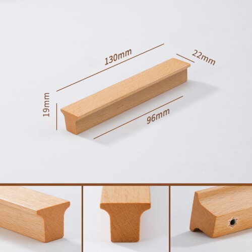 Wooden Drawer Handles Flat Head 2 pcs 500 mm 1