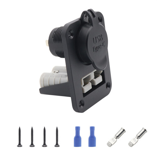 50 Amp USB and Type C Flush Mount Socket 1