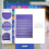 Classroom Pocket Chart Purple 7 Rows 10 Dry Erase Cards 8