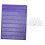 Classroom Pocket Chart Purple 7 Rows 10 Dry Erase Cards 2