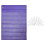 Classroom Pocket Chart Purple 7 Rows 10 Dry Erase Cards 4