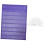Classroom Pocket Chart Purple 7 Rows 10 Dry Erase Cards 5