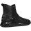High Top Sneakers Leather Splicing Black 1 Pair 8