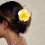 Flower-Shaped Hair Clip Gradient Orange 1 Piece 2