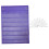 Classroom Pocket Chart Purple 7 Rows 10 Dry Erase Cards 1