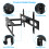 TV Wall Mount for 37-70 Inch Full Motion Bracket with 90 3