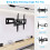 TV Wall Mount for 37-70 Inch Full Motion Bracket with 90 4