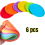 Flying Disc Outdoor Lawn Game Soft Silicone 6 Pack 1