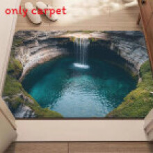 (Style K, 80X120cm) Optical 3d Creative Illusion Entry Mat Made Of Soft Crystal Velvet Fabric Printed Patterns With Vivid