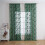 Green lace curtains with sled embroidery 2 panels 4