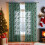 Green lace curtains with sled embroidery 2 panels 6