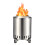 Portable 8.6 inch low-smoke fire pit stainless steel with 1
