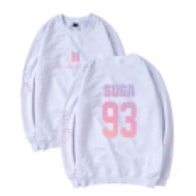(SUGA (Blanc), S) Kpop Pull Bts Bangtan Unisexe Garçon Sweat Love Yourself Suga Jungkook Jhope V