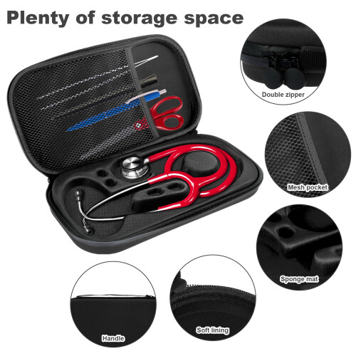 Shockproof Stethoscope Case Portable Lightweight Heavy-Duty 2
