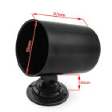 (Adjustable Black) Car 52mm Universal Mount Holder Gauge Pod Plastic Single Double Holder 3 Gauge