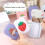 2-in-1 Makeup Mirror with Comb Foldable Portable 3