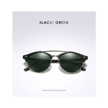(Gray)Adult Frame Polarized Uv400 Roundlens Sunglasses For Outdoor Driving And Casual Wear
