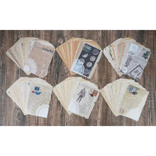 Vintage Scrapbook Paper Kit 150 Sheets 1