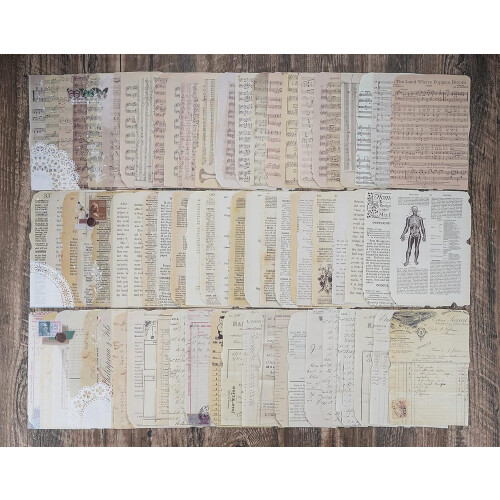 Vintage Scrapbook Paper Kit 150 Sheets 2