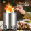 Portable 8.6 inch low-smoke fire pit stainless steel with 6