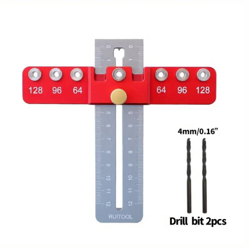 Woodworking Drill Locator Jig for Cabinet Handles and Pulls