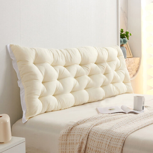 Bedside Cushion Headboard Pillow 60x50cm Polyester