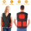 Heated Vest Jacket Winter Warm USB-Powered with 5 Heating 1