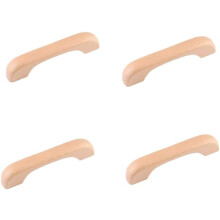 Wooden Cabinet Handles Beech Wood 4 pcs 168 mm